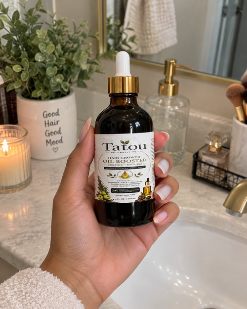 TATOU Hair Growth Oil Booster | Rosemary, Black Seed & Biotin | 4 oz